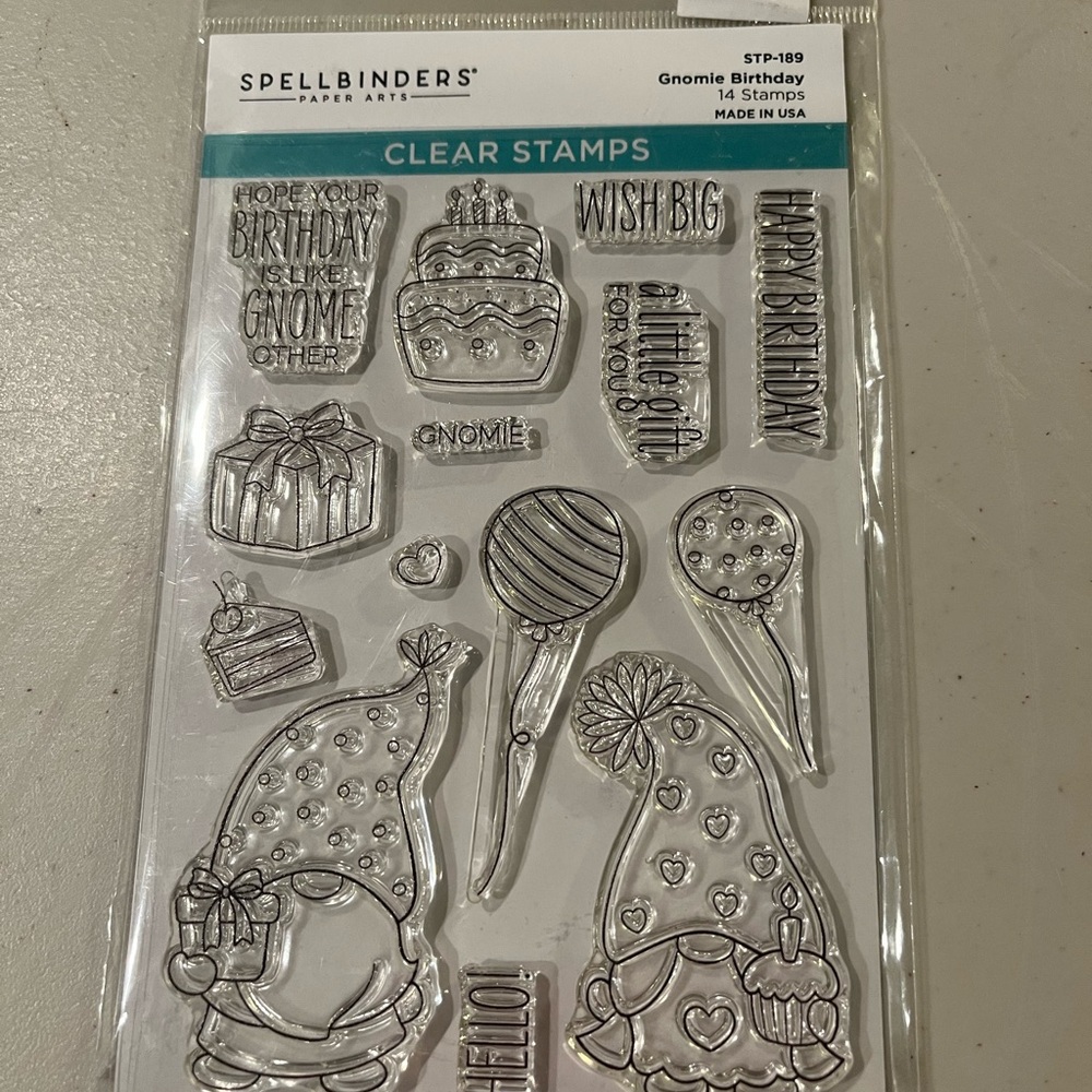 Clear Stamps - Gnome Birthday Set